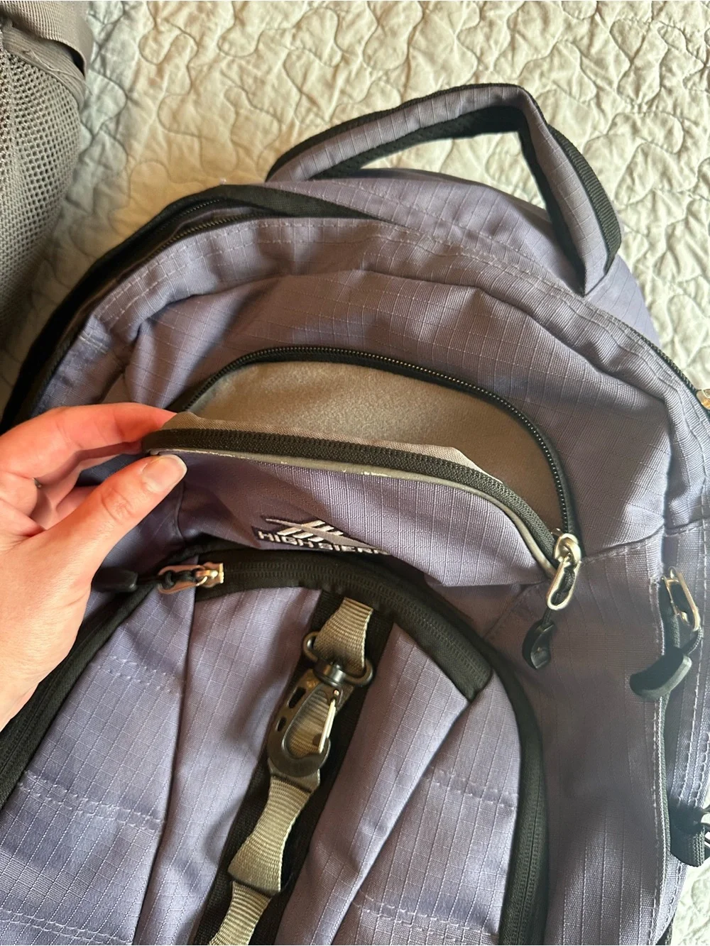 High Sierra Purple Backpack